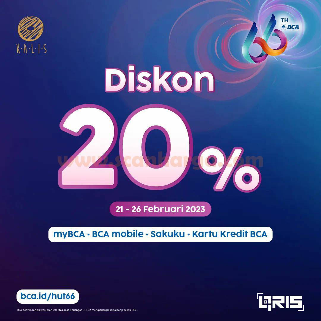 Promo Kalis Donuts HUT BCA 66 – Diskon 20%