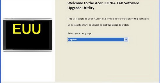 Download Acer ICONIA TAB Software Upgrade Utility EUU ...