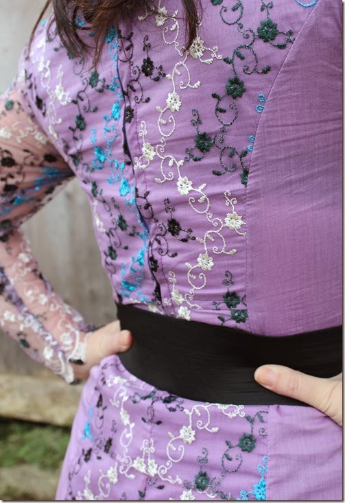purple lace dress 088