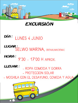 Nuestra aula de 4 años D: Cartel de la excursión