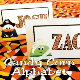 Download this free Candy Corn Alphabet for use in your Halloween projects.  Use it with our Candy Corn party set or in your scrapbook pages.  Alphabet has the letters A-Z and the numbers 0-9 in a png graphics format.