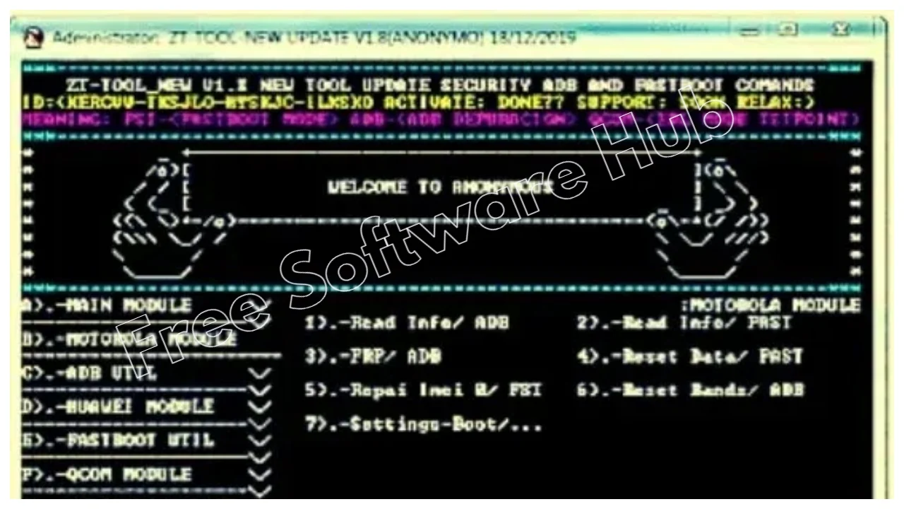 ZT Tool ANONYMUS V1.8 ZT Tool ANONYMUS V1.8