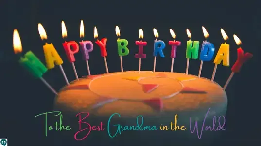 happy birthday candles to the best grandma in the world cake images