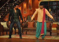 Hrithik Roshan On The Sets Of Comedy Nights With Kapil to promote krrish 3