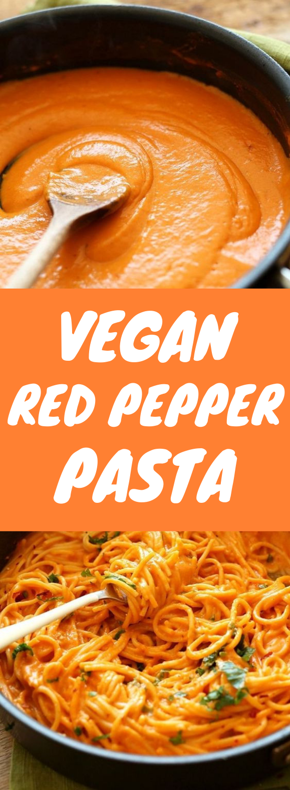 VEGAN ROASTED RED PEPPER PASTA (GF) #Vegan #Pasta