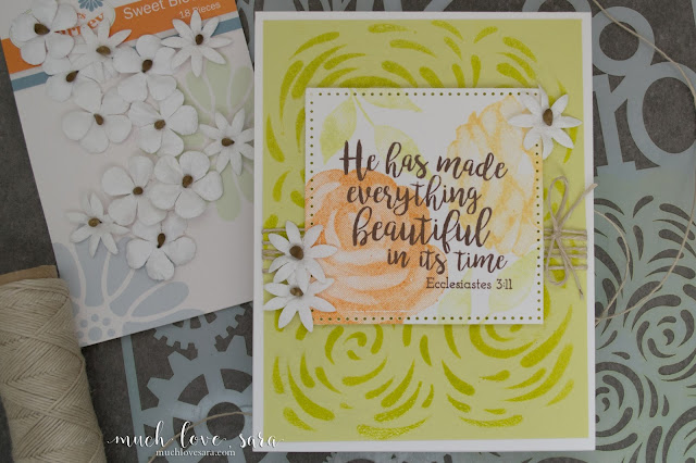 This beautiful any occasion card, was created with the Fun Stampers Journey Printed Rose, and Hope Anchors stamp sets.  Also uses the Designer Series stencil.  