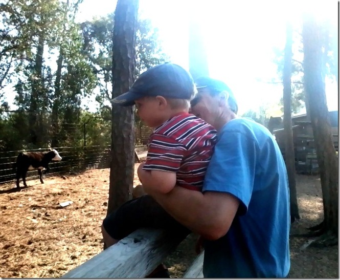 Grandpa holds Brennan