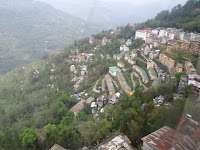 Mountain with houses