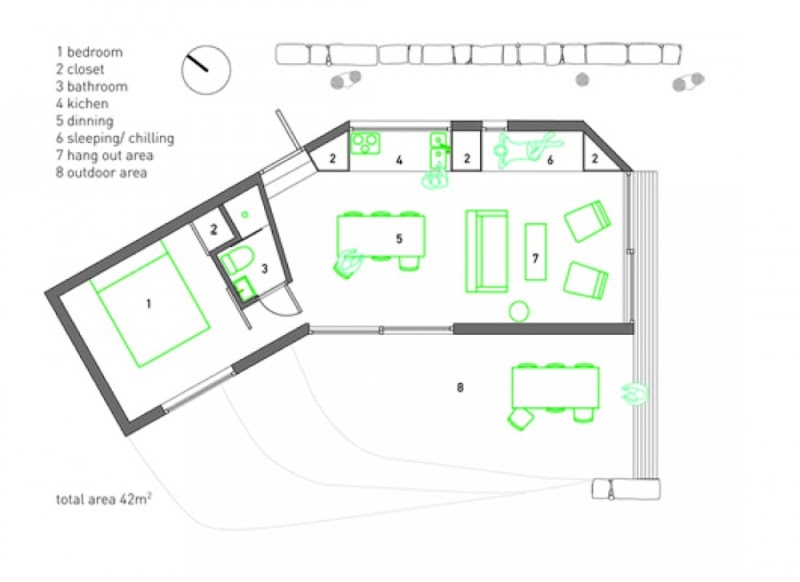 New Guest House Building Plan, House Plan Autocad