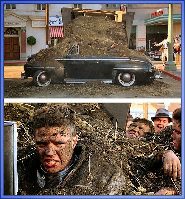 Back To The Future - Biff and Cronies Covered In Manure