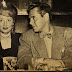 1950. Lucille Ball and Desi Arnaz having dinner after their appearance at the Roxy,  in New York.