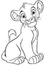 Cute Baby Lion Coloring Pages Animals For Kids