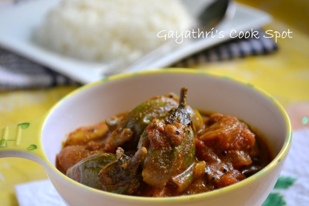 Eggplants or brinjals must be tiny to make this gravy delicious