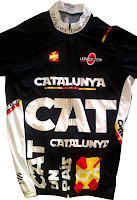 Mallot de ciclisme Catalunya de teixit de qualitat i increible disseny 