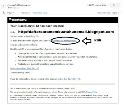 Membuat Blackberry ID Dengan Mudah