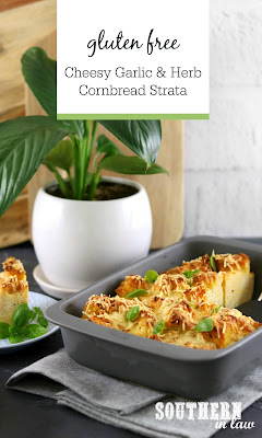  Cheesy Garlic and Herb Cornbread Strata Recipe