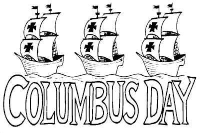 Columbus day coloring pages for kids