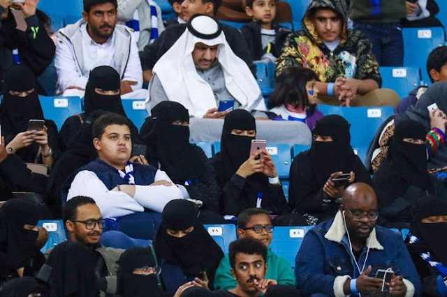  Photos: Saudi women attend football match for the first time ever