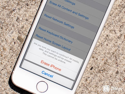 How to erase all of the iPhone or iPad data content