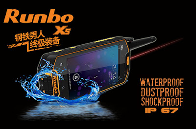 Runbo X5, Android ICS Dual SIM, Dual-core Processor, Water Resistant, Walkie Talkie Feature