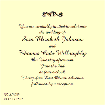   Wedding Site on Be Just Next To Impossible For You To Make Your Own Wedding Invitation