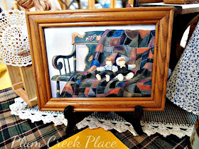Back to school table, tablescape, apples, Block Country Village, plaid