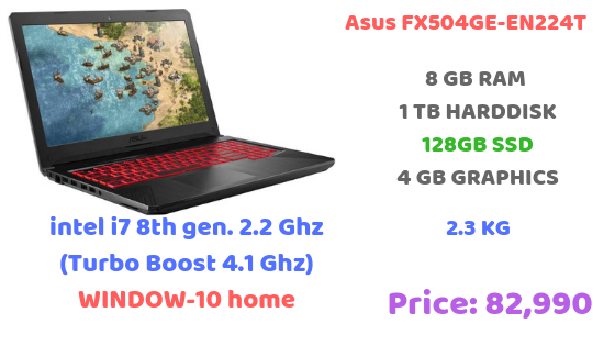 Asus TUF FX504GE-EN224T Gaming Laptop 