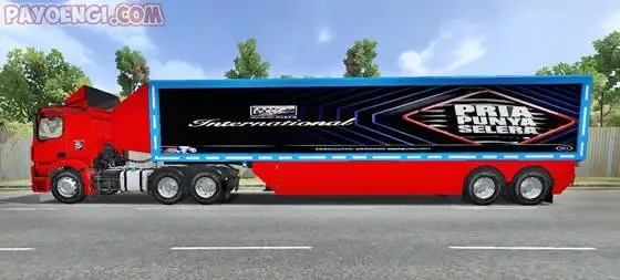 mod bussid truck mercy actros trailer gg