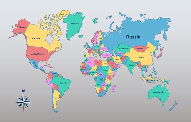 Places in news (world map)