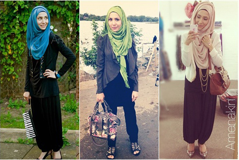  Baju  Muslim Trendy dengan  Celana  Tutorial Hijab