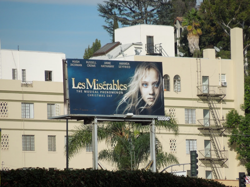 Les Miserables movie billboard