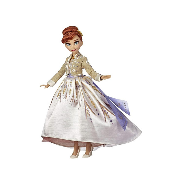 Poupée Disney La Reine des Neiges 2 : Anna en tenue de luxe.