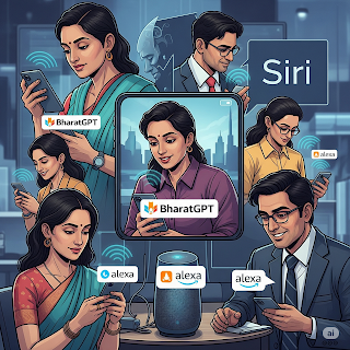 BharatGPT ka Hindi voice assistant interface, India ke liye design kiya gaya smart AI tool