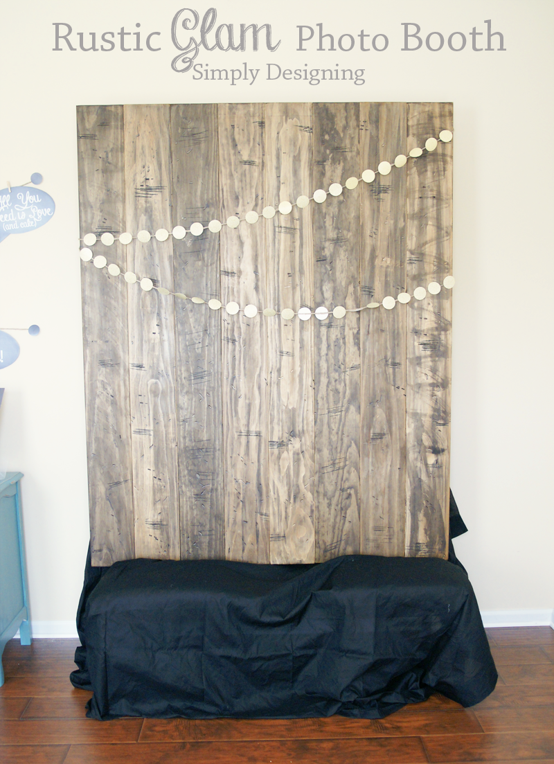 Rustic Glam Wedding Photo Booth - Simply Designing with Ashley