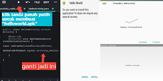 aplikasi android helloworld