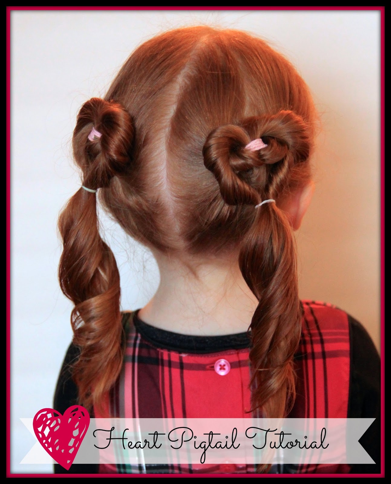 Image of Valentine's Day pigtails hairstyle