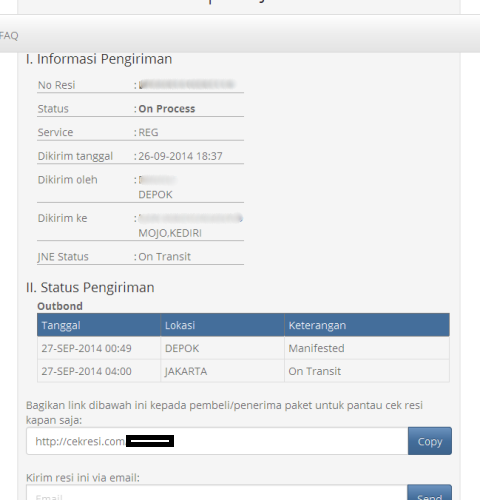 Contoh Cek Resi Pos - Lowongan Kerja Terbaru