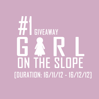 1ST MEGA-GIVEAWAY BY GIRL ON THE SLOPE