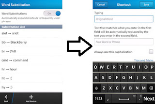 Membuat Autotext di BlackBerry Z10