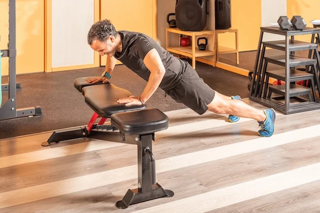 Wide-Grip Incline Push-Ups