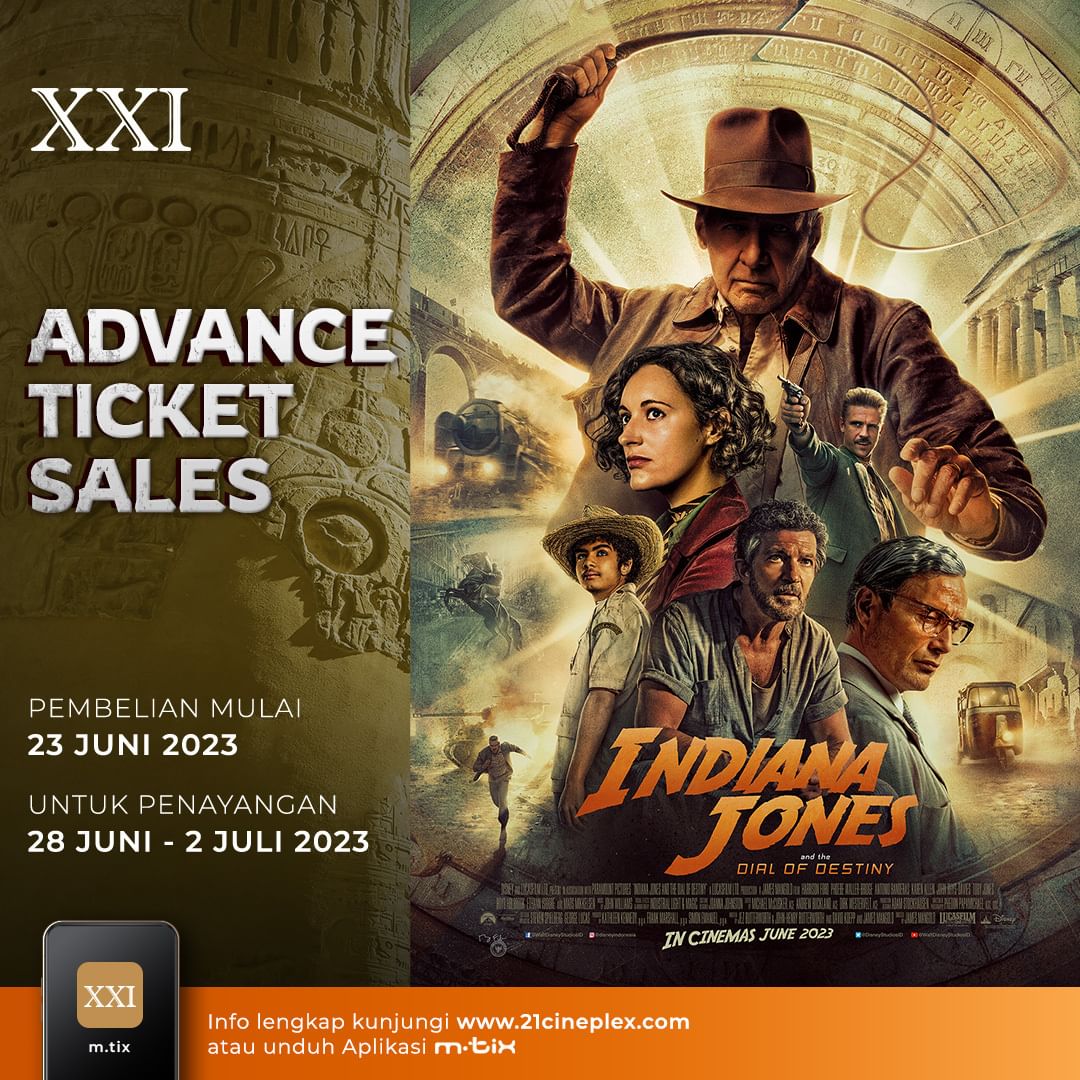 Promo CINEMA XXI Advance Ticket Sales Film Indiana Jones