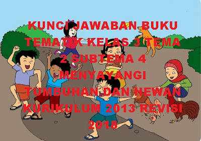 kunci jawaban buku tematik kelas 3 tema 2 subtema 4