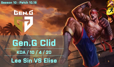 Gen G Clid Lee Sin JG vs Elise - KR 10.19