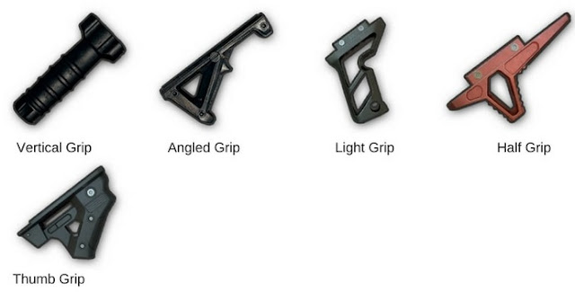 Functions of all attachments (muzzle, fore grip, stick) in PUBG Mobile Game