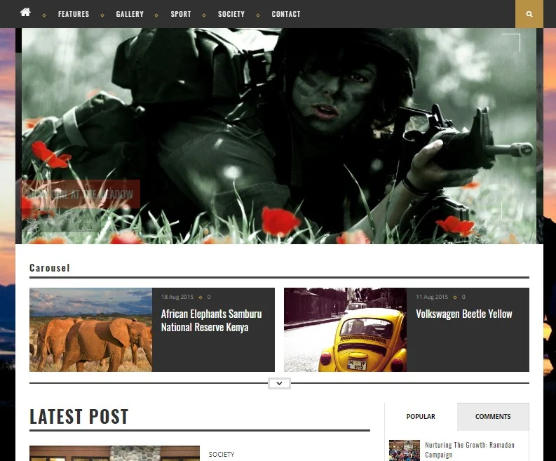 Responsive blogger template by tectuner