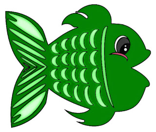 green fish, free clipart image, fun whimsical green fish, free adobe illustration free to use