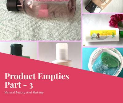 skincare and makeup product empties part 3 on Natural Beauty And Makeup blog