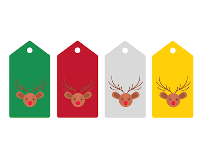 Reindeer Gift Tags - with free printable