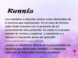 ▷ Significado del nombre Kennis (✔)