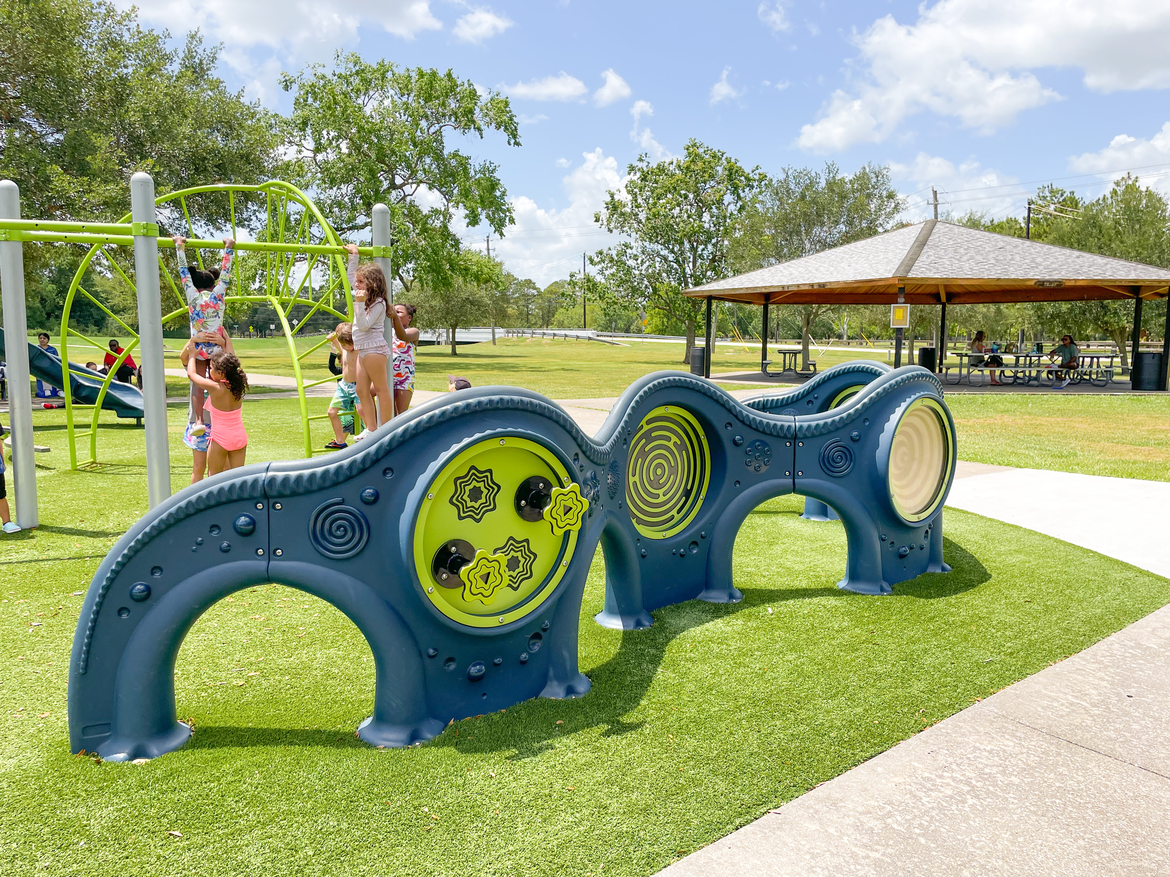 Activity Wheels at Centennial Park in Pearland